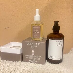 NEW Sand + Fog MOROCCAN AMBER Body Oil & Body Lotion